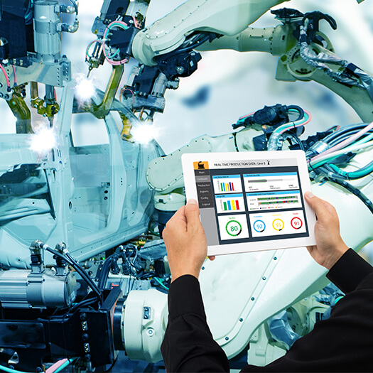 Change control software on a tablet